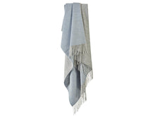 Load image into Gallery viewer, Dartmoor Reversible Pure New Wool Throw - Blue Mist