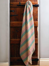 Load image into Gallery viewer, Stripe Pure New Wool Throw - Summer Breeze