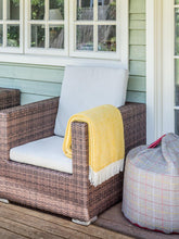 Load image into Gallery viewer, Honeycomb Pure New Wool Throw - Golden Yellow