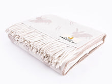 Load image into Gallery viewer, Hare Merino Lambswool Throw - Fawn