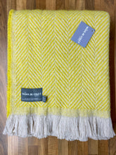 Load image into Gallery viewer, Chevron Recycled Wool Throw - Assorted Colours