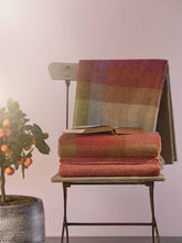 Load image into Gallery viewer, Harlequin Check Pure New Wool Throw - Sunshine