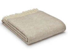 Load image into Gallery viewer, Herringbone Pure New Wool Throw - Hazel