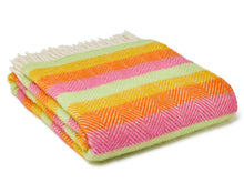 Load image into Gallery viewer, Stripe Pure New Wool Throw - Refresh