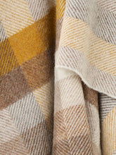 Load image into Gallery viewer, Woodale Pure New Wool Shetland Throw - Gold