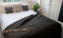 Load image into Gallery viewer, Herringbone Pure New Wool Throw - Vintage