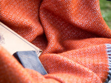 Load image into Gallery viewer, Illusion Pure New Wool Throw - Pumpkin