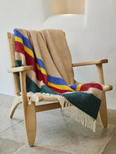 Load image into Gallery viewer, Alaska Stripe Pure New Wool Throw - Pop