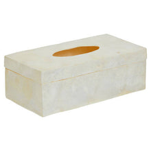 Load image into Gallery viewer, Palu White Sea Shell Tissue Box