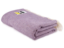 Load image into Gallery viewer, Herringbone Pure New Wool Blanket - Heather