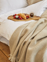 Load image into Gallery viewer, Waffle XL Pure New Wool Throw - Oatmeal
