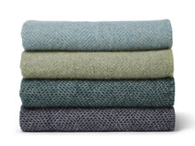 Load image into Gallery viewer, Honeycomb XL Pure New Wool Throw - Fern/Grey