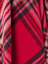 Load image into Gallery viewer, St Ives Check Pure New Wool Throw - Red