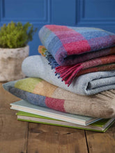 Load image into Gallery viewer, Harlequin Check Pure New Wool Throw - Tutti Frutti