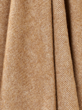 Load image into Gallery viewer, Herringbone Shetland Pure New Wool Throw - Camel