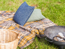 Load image into Gallery viewer, Tartan Waterproof Eventer Picnic Blanket - Natural Buchanan