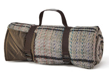 Load image into Gallery viewer, Waterproof Picnic Rug Roll - Random Check Recycled Wool