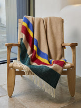 Load image into Gallery viewer, Alaska Stripe Pure New Wool Throw - Pop
