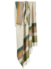 Load image into Gallery viewer, Alaska Stripe Pure New Wool Throw - Earth