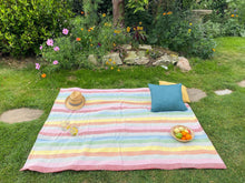 Load image into Gallery viewer, Stripe Waterproof Eventer Picnic Blanket - Rainbow