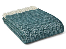 Load image into Gallery viewer, Dune Pure New Wool Throw - Emerald