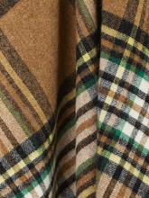 Load image into Gallery viewer, St Ives Check Pure New Wool Throw - Camel
