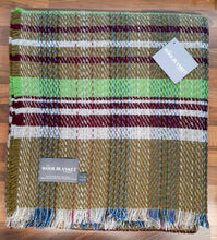 Load image into Gallery viewer, Large Checked Random Recycled Wool Blanket