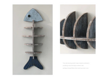 Load image into Gallery viewer, Mediterranean Fishbone Wall Shelf – 3D Wooden Wall Decor & Storage (Flat, Pointed or Vertical)