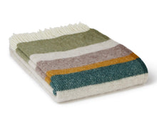 Load image into Gallery viewer, Alaska Stripe Pure New Wool Throw - Earth
