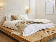 Load image into Gallery viewer, Waffle XL Pure New Wool Throw - Oatmeal
