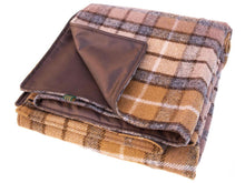 Load image into Gallery viewer, Tartan Waterproof Eventer Picnic Blanket - Natural Buchanan