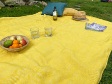 Load image into Gallery viewer, Herringbone Waterproof Eventer Picnic Blanket - Dandelion