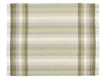 Load image into Gallery viewer, Woodale Pure New Wool Shetland Throw - Olive