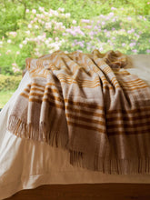 Load image into Gallery viewer, Hex XL Pure New Wool Throw - English Mustard