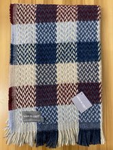 Load image into Gallery viewer, Random Check Celtic Weave Recycled Wool Throw