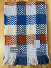 Load image into Gallery viewer, Random Check Celtic Weave Recycled Wool Throw