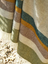 Load image into Gallery viewer, Alaska Stripe Pure New Wool Throw - Earth