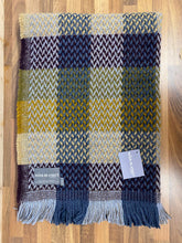 Load image into Gallery viewer, Random Check Celtic Weave Recycled Wool Throw