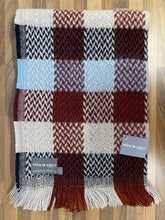 Load image into Gallery viewer, Random Check Celtic Weave Recycled Wool Throw