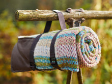 Load image into Gallery viewer, Waterproof Picnic Rug Roll - Random Check Recycled Wool