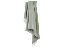 Load image into Gallery viewer, Dartmoor Reversible Pure New Wool Throw - Ice Green