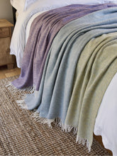 Load image into Gallery viewer, XL Herringbone Shetland Pure New Wool Throws