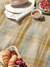 Load image into Gallery viewer, Cottage Check Pure New Wool Throw - Mustard