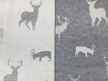 Load image into Gallery viewer, Stag Merino Lambswool Throw - Grey