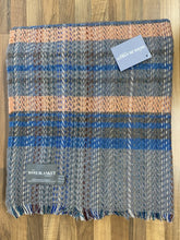 Load image into Gallery viewer, Large Checked Random Recycled Wool Blanket