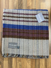 Load image into Gallery viewer, Large Checked Random Recycled Wool Blanket