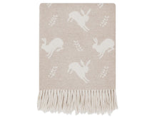 Load image into Gallery viewer, Hare Merino Lambswool Throw - Fawn