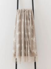 Load image into Gallery viewer, Hare Merino Lambswool Throw - Fawn