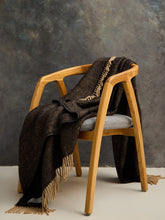 Load image into Gallery viewer, Herringbone Pure New Wool Throw - Vintage