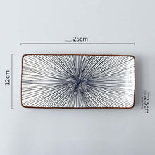 Load image into Gallery viewer, Nordic Japanese Underglaze Ceramic Small Fish Plate